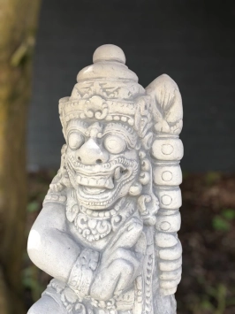 Lot de 2 gardes de temple - pierre - 65 cm - Guerriers balinais