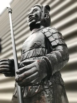 Satz Krieger – Gartenfiguren – Stein – Terrakotta-Armee