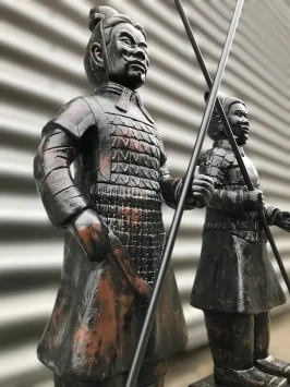 Satz Krieger – Gartenfiguren – Stein – Terrakotta-Armee