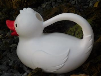 Arrosoir de jardin le canard, arrosoir à fleurs, bidon pour bac à sable, blanc
