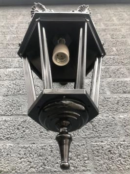 Lampe d'extérieur Gouda - noir - céramique et verre