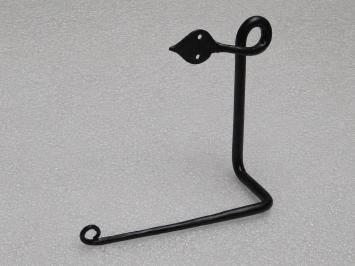 Toilettenpapierhalter mit Pfeil – schwarzes Schmiedeeisen – 21 cm