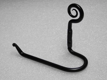 Toilettenpapierhalter schwarz – Gusseisen – 24 cm – rustikal