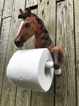 Ein Toilettenpapierhalter in Form eines Pferdes, eine schöne Dekoration!