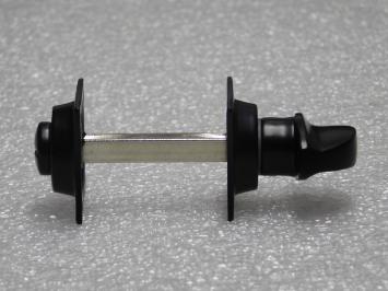 Verrou de toilette compact – indication 'vrij / bezet' – noir mat