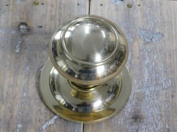 Messing knop voordeur, trekknop - knop antiek,deur (vast).