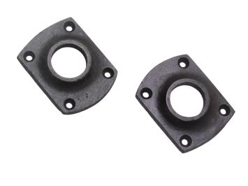 Set deurklinken met klink- en slotrozetten - BB - ijzer - donkerbruin