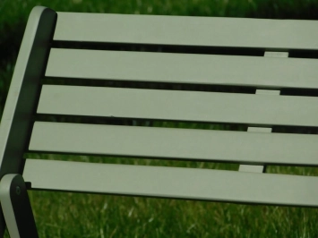 Banc de jardin pliant – bois dur – 118 cm – vert vintage