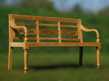 Banc de jardin en bois – banc de parc classique – 150 cm – décoration