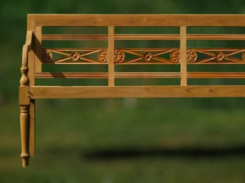 Banc de jardin en bois – banc de parc classique – 150 cm – décoration