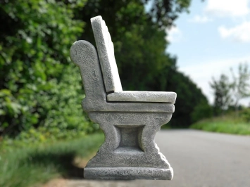 Banc de jardin en pierre - 120 cm - Décoration de jardin classique