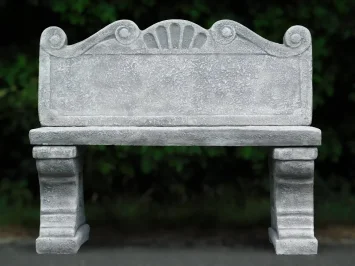 Gartenbank aus Stein - 120 cm - Klassische Gartendekoration