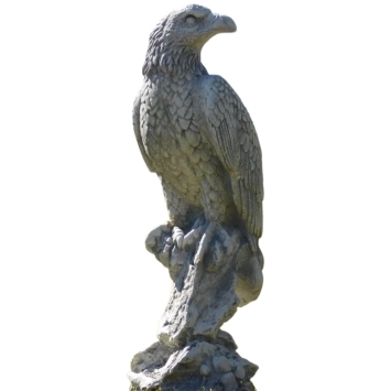 Adelaar beeld – 38 cm – massief steen – tuin decoratie
