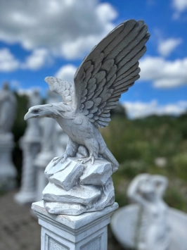 Aigle - avec ou sans socle - statue animalière en pierre - 233 cm