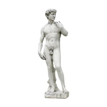 Tuinbeeld David - groot Romeins figuur van steen - klassiek