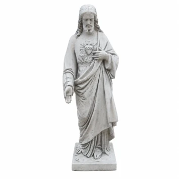 Groot tuinbeeld van Jezus - Heilig Hart - 120 cm hoog