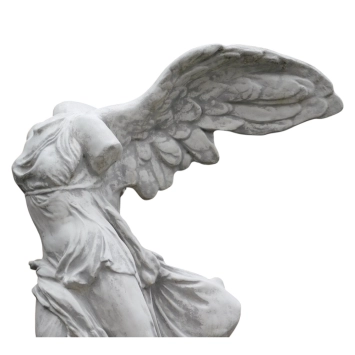 Gartenfigur Nikè auf Sockel – Stein – 194 cm – klassische Figur