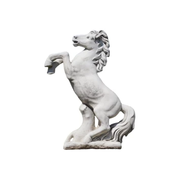 Tänzelndes Pferd – Gartenstatue aus Stein – 130 cm – klassisch