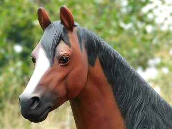 Cheval - Statue XXL - 190 x 220 cm - Décoration polystone