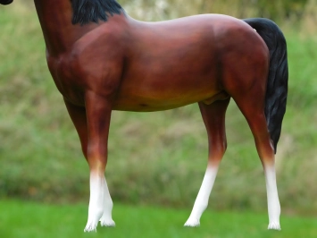 Cheval - Statue XXL - 190 x 220 cm - Décoration polystone