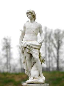 Heiliger Hubertus - Steinstatue - 145 cm - detailreich