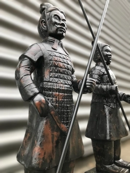 Satz Krieger – Gartenfiguren – Stein – Terrakotta-Armee