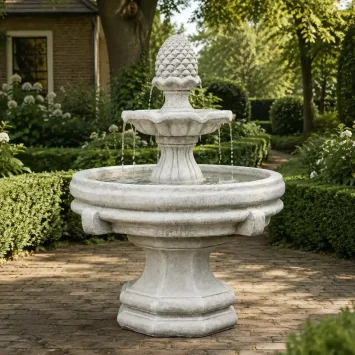 Grote stenen tuinfontein - zwaar staand waterornament