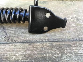Grand ressort de clôture de jardin, noir mat, 37,5 cm