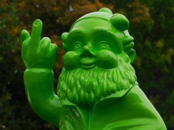 Tuinkabouter Middelvinger XL - 80 cm - Groen