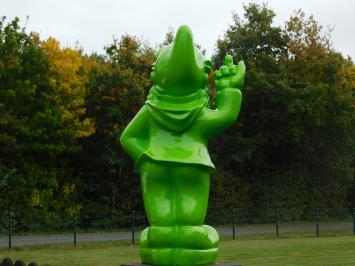 Tuinkabouter Middelvinger XL - 80 cm - Groen