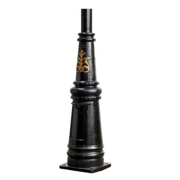 Laternenpfahl 331 cm – Gusseisen – schwarz – nostalgisch