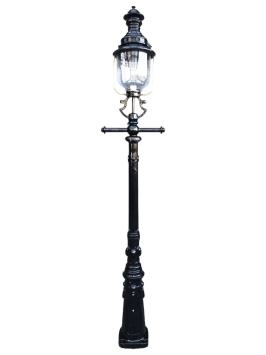 Grote buitenlamp - lantaarnpaal klassiek - 250 cm - zwart of groen