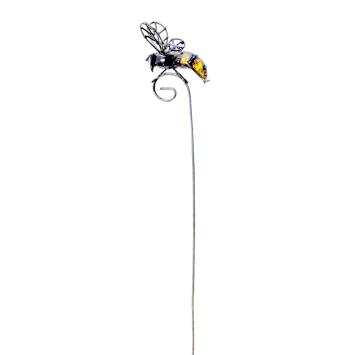 Pique-fleur Abeille - Figurine animale en métal – fabriquée à la main