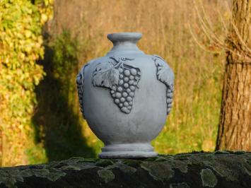 Gartenvase mit Weintrauben - Stein - Wasserauslauf