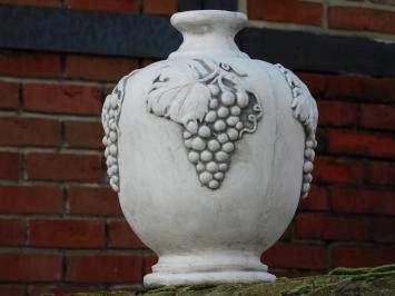 Gartenvase mit Weintrauben - Stein - Wasserauslauf