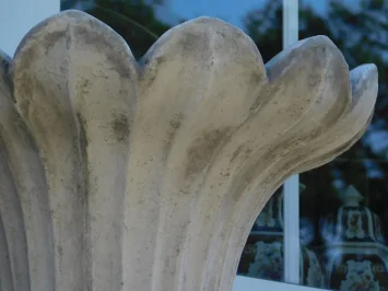 Vase de jardin – 70 cm – design élégant – pierre – gris classique