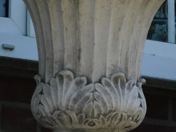 Vase de jardin – 70 cm – design élégant – pierre – gris classique