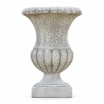 Robuuste tuinvaas - 55 cm - van steen - tuindecoratie