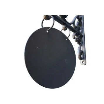 Klassisches gusseisernes Schild – elegantes ovales Schild