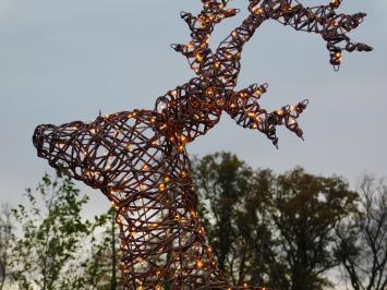 Cerf lumineux XL – 175 cm – lumières de Noël chaleureuses