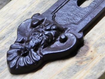 Vintage Türschild Engel - BB 72 - Gusseisen - Antikbraun