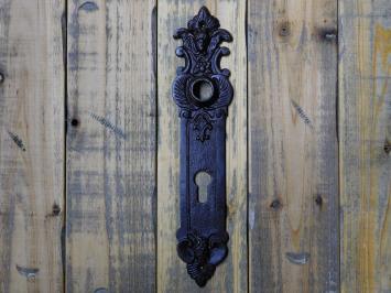 Vintage Türschild Engel - PC 92 - Gusseisen - Antikbraun