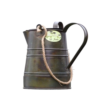 Vintage kan 'Le Jardin' – 31 cm – metaal – brocante