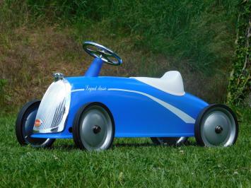 Voiture vintage « Legend Classic » – bleue – métal – 85 cm