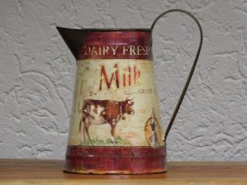 Milchkännchen mit Kuh, Vintage Krug, schön als Blumenvase