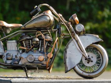 Vintage Motor - 38 cm - Handgemaakt van Metaal