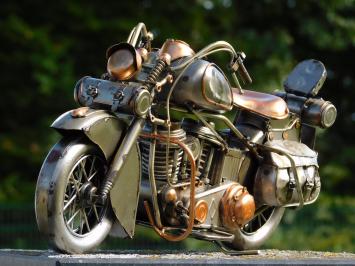 Vintage Motor - 38 cm - Handgemaakt van Metaal