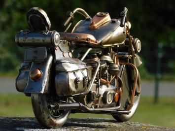 Vintage Motor - 38 cm - Handgemaakt van Metaal