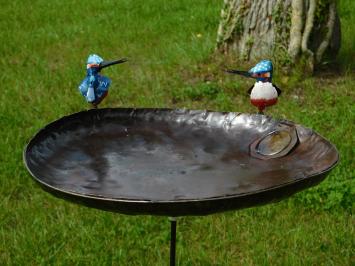 Mangeoire sur piquet de jardin – 110 cm – métal – martins-pêcheurs