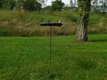 Mangeoire sur piquet de jardin – 110 cm – métal – martins-pêcheurs